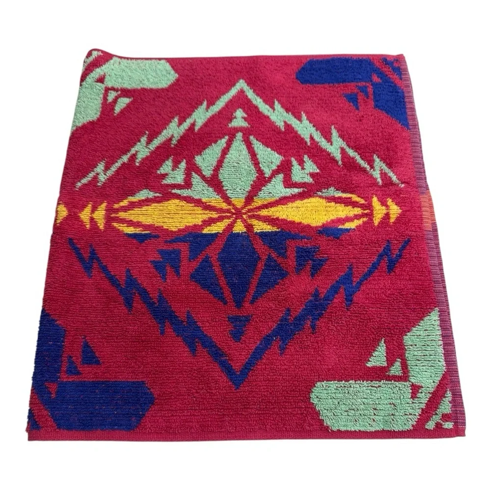 Vtg Ralph Lauren Home Southwestern Hand Towel Set
